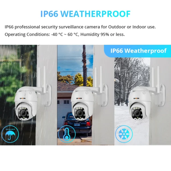 Ptz wifi outdoor camera optical zoom 5x color night vision 5mp emailing photos with free camhi app € 87,05