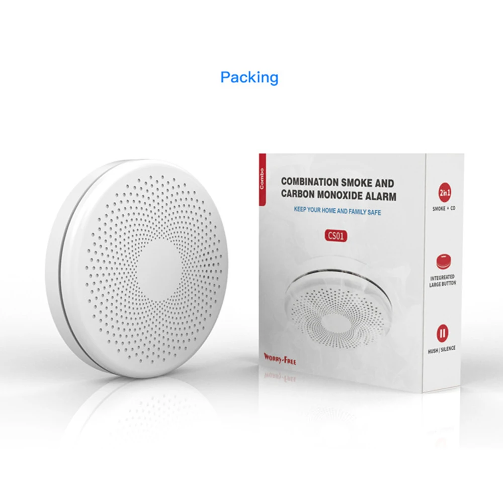 2 in 1 wifi smoke co alarm detector sensor with smart life app € 37,31