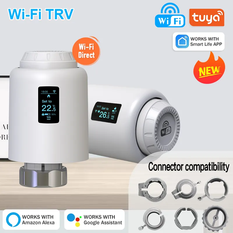 Tuya wifi trv radiator valve actuator heating temperature controller € 66,02