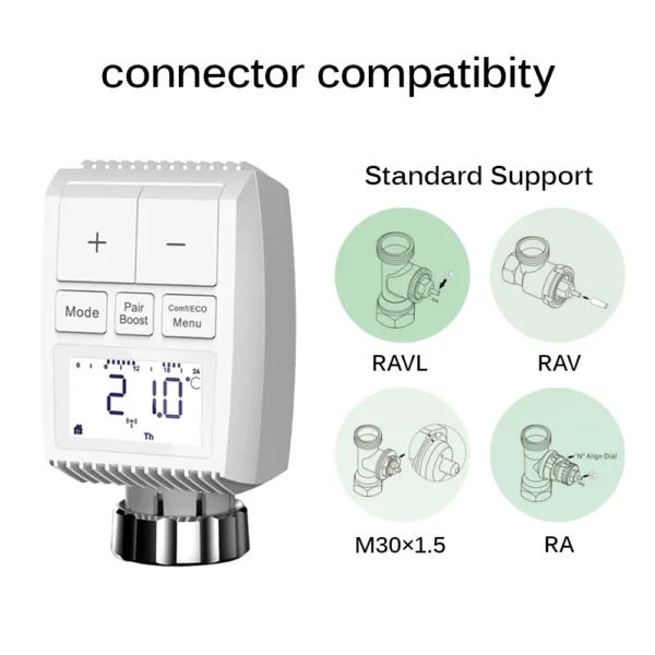 Simple radiator valve automatic regulator thermostat actuator tv01