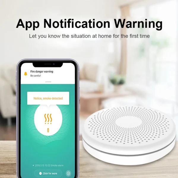 2 in 1 wifi smoke co alarm detector sensor with smart life app € 40,84