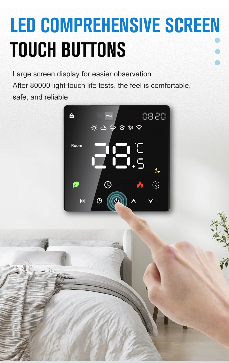 Earueletric tuya wifi thermostat for heating systems alexa/google home compatible € 31,57