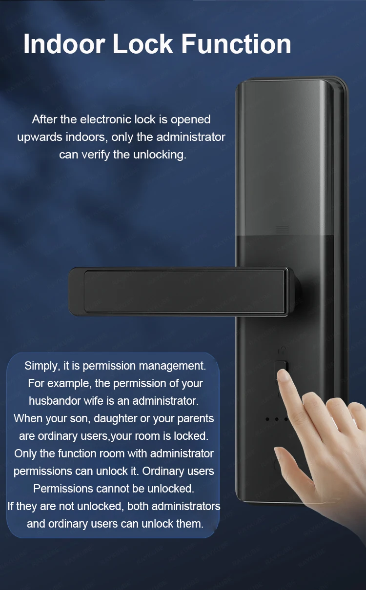 Raykube l1 smart golden door lock for fingerprint password key tuya app € 168,34