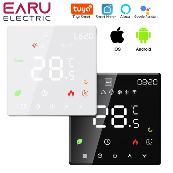Earueletric tuya wifi thermostat for heating systems alexa/google home compatible € 31,54