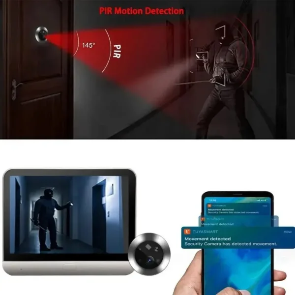 Tuya wifi door camera wifi peephole camera with night vision € 94,82