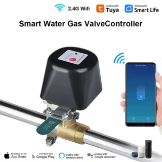 Tuya Smart WiFi venttiilinohjain vedelle ja kaasulle - malli RQF-1T