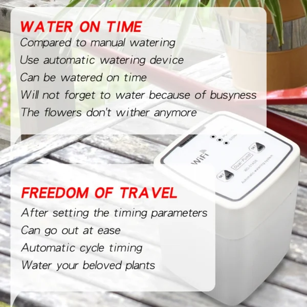 Tuya wifi indoor watering system: automated care for up to 20 plants € 80,43
