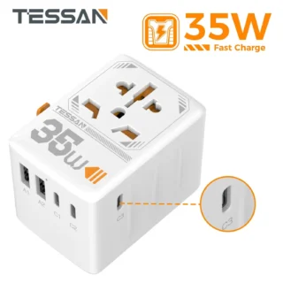 TESSAN 35W Universal Travel Adapter for World Travel and Hotels