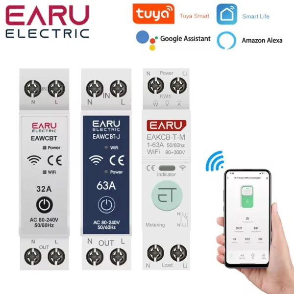 Smart circuit breaker with power metering