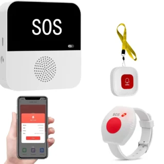 Elderly SOS Call Button Emergency Medical Alert System for Seniors and Patients at Home - WiFi Smart Pager