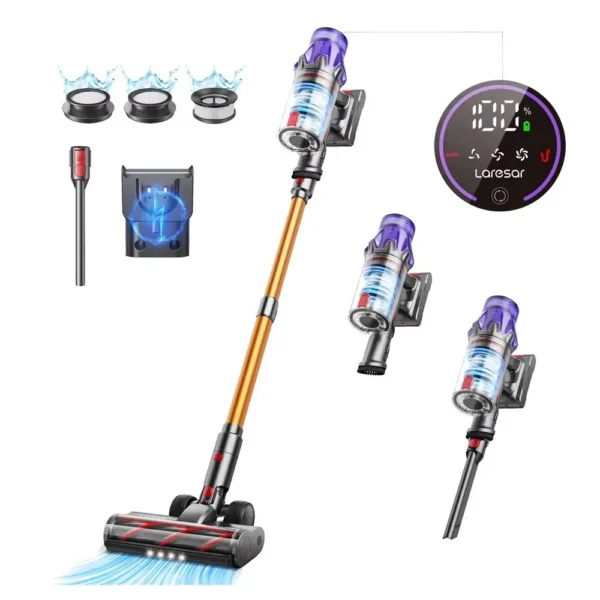 Cordless vacuum cleaner 500w 50kpa suction power handheld smart home
