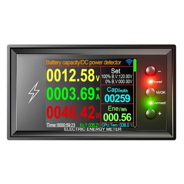 Car & solar battery wifi monitor 0-420v live data history tuya app
