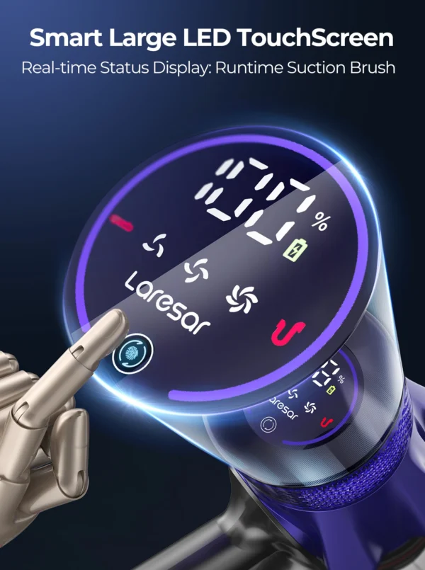 Cordless vacuum cleaner 500w 50kpa suction power handheld smart home - image 3