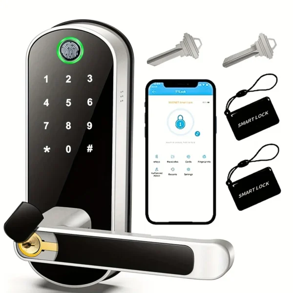 Smart door lock fingerprint ttlock app keyless wifi nfc ip67 b05